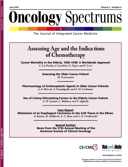 Oncology Spectrums Volume 2 No. 6