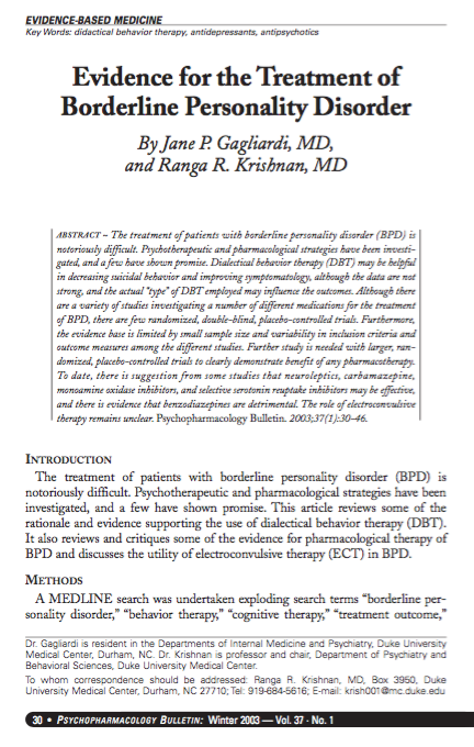 Bipolar Disorder & Borderline Personality Disorder - NC